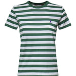T-shirt in cotone a righe con logo 211B17779 002 POLO RALPH LAUREN 