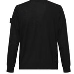 Maglia girocollo nero in lana leggera<BR/> K1S155100066 S00FCV0029 STONE ISLAND 