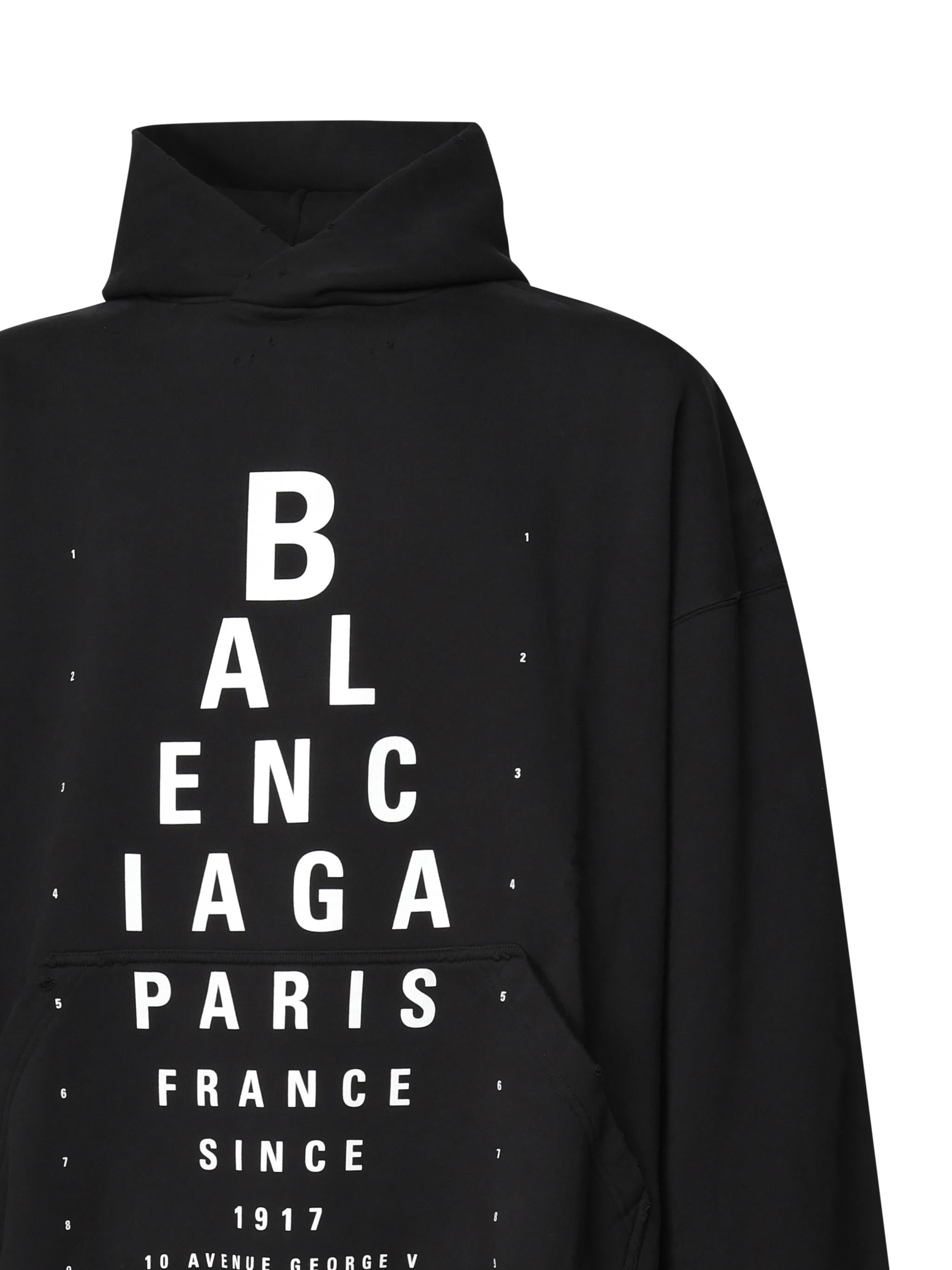 Felpa Optical oversize 803265 TRVU79034 BALENCIAGA 