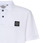 Polo in cotone con logo L1S152200008 S0017V1001 STONE ISLAND 