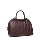 Borsa in pelle con logo BIBP9E701 PRUGNA BIASIA 