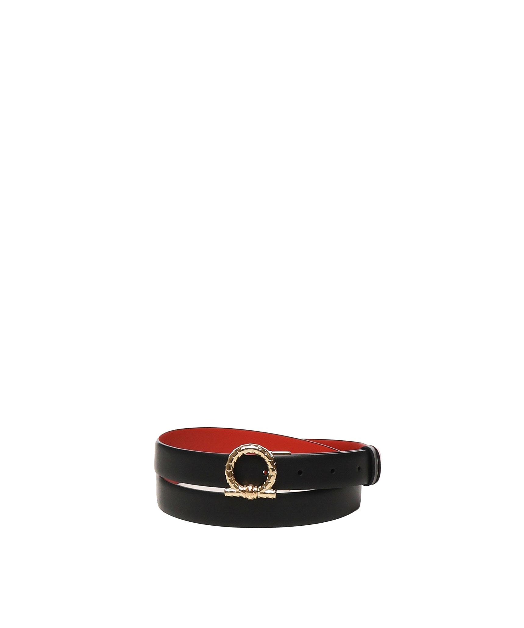 Cintura reversibile con Gancini<BR/> 230372 780478004 FERRAGAMO 