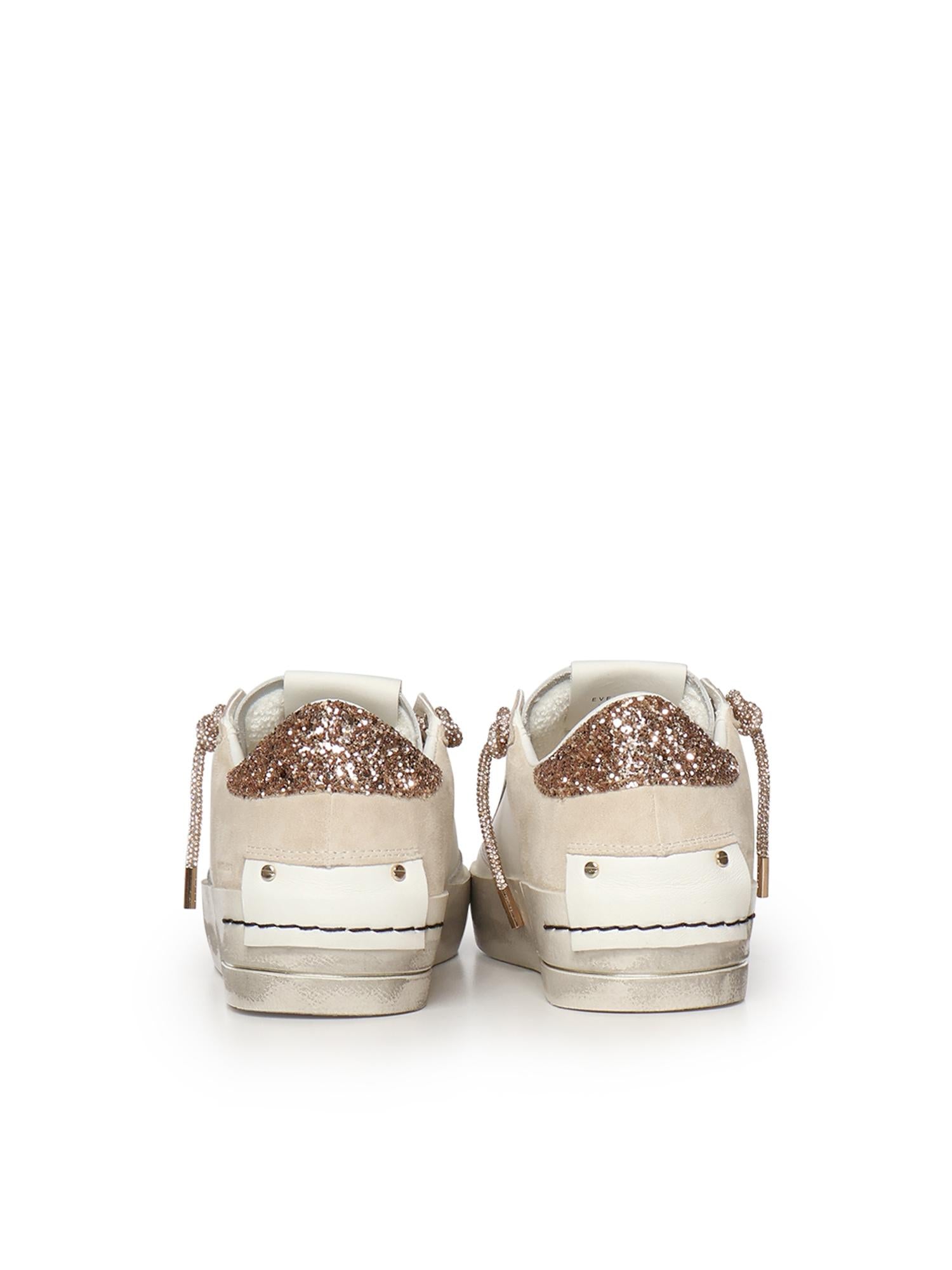 Sneaker Sk8 Deluxe Wedge in pelle 29154PP8B BEIGE CRIME LONDON 