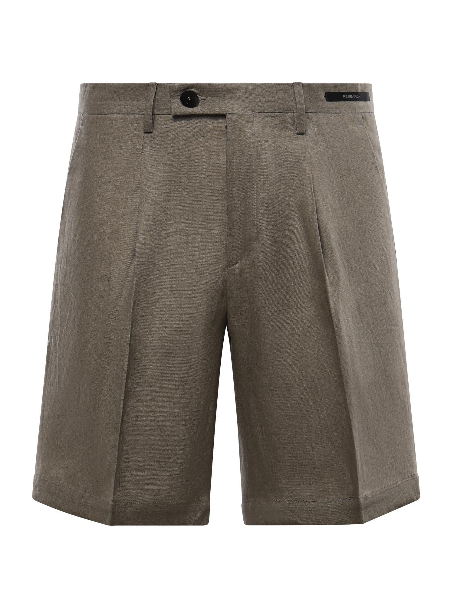 Bermuda Harry in lino con pince MCHAR3259S26B 880 MICHAEL COAL 