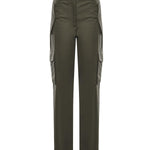 Pantaloni cargo in gabardine con finiture Check 8118420 C1220 BURBERRY 