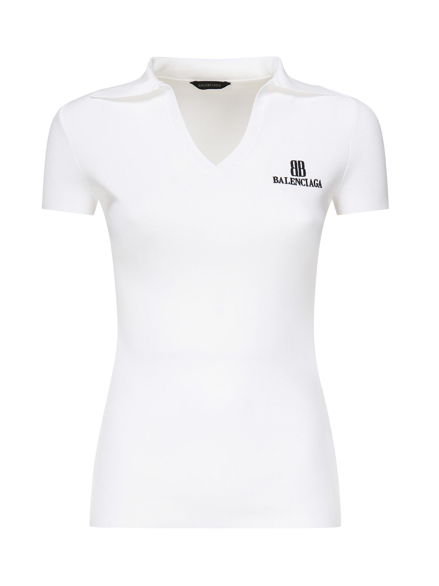 Polo con logo 835501 T52319040 BALENCIAGA 