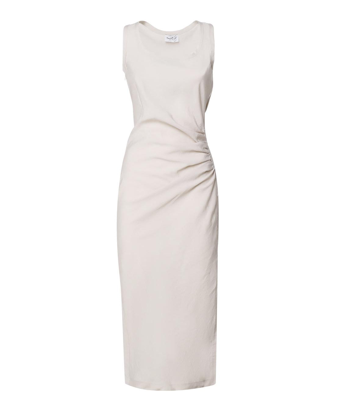 Abito lungo con drappeggio 4047 4273BEIGE SCARLETT G 