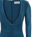 Abito in cupro 732870 Y5G893041 SAINT LAURENT 