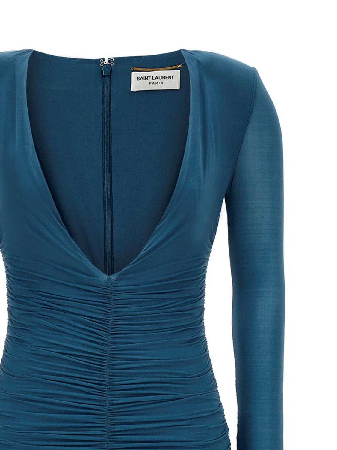 Abito in cupro 732870 Y5G893041 SAINT LAURENT 