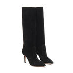 Stivali in camoscio G80626 85RICC45NERO GIANVITO ROSSI 