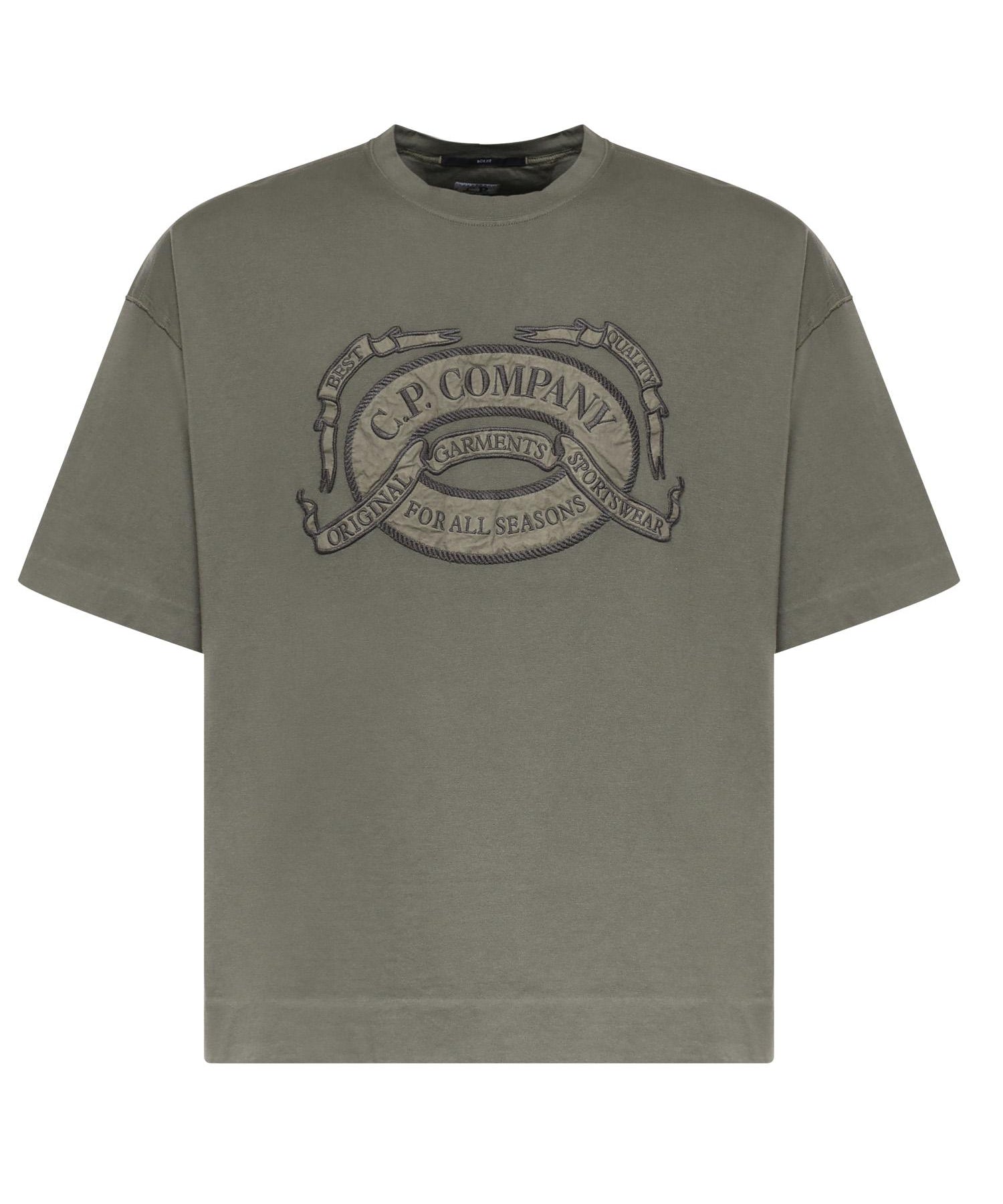 T-shirt in jersey di cotone con logo<BR/> 20CMTS220A 005697O921 C.P. COMPANY 
