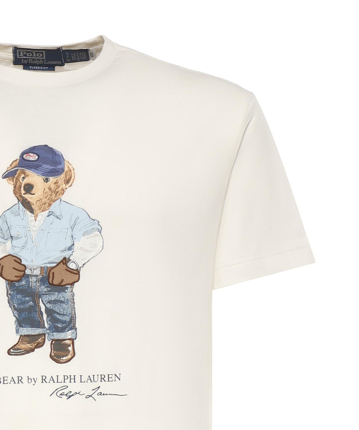 T-shirt con stampa in cotone 710B14615 001 POLO RALPH LAUREN 