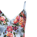 Abito in raso con stampa floreale F610GT FSICEHC5ZO DOLCE & GABBANA 