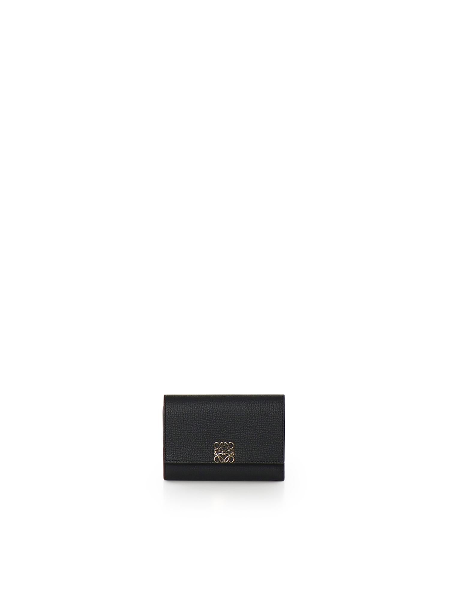 Portafoglio piccolo Anagram verticale in pelle di vitello C821S33X12 1206 LOEWE 