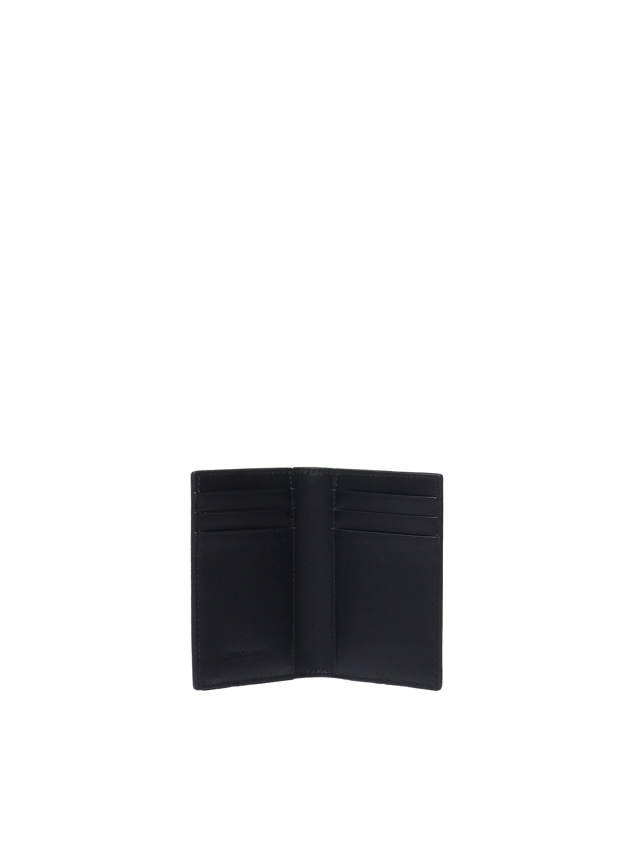 Porta carte Intrecciato in pelle con patta 749417 VCPQ48803 BOTTEGA VENETA 