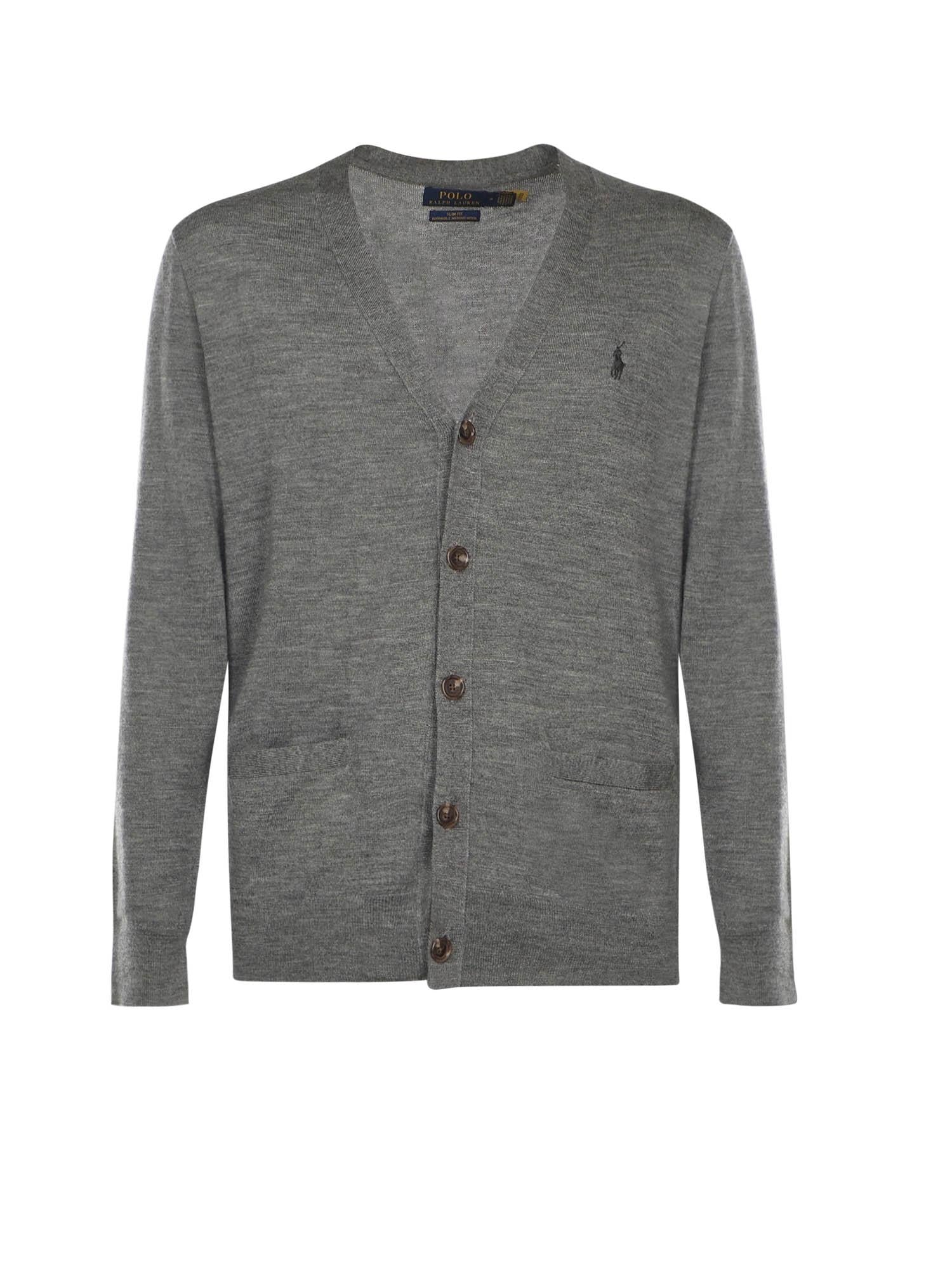 Cardigan con logo 710946144 004 POLO RALPH LAUREN 