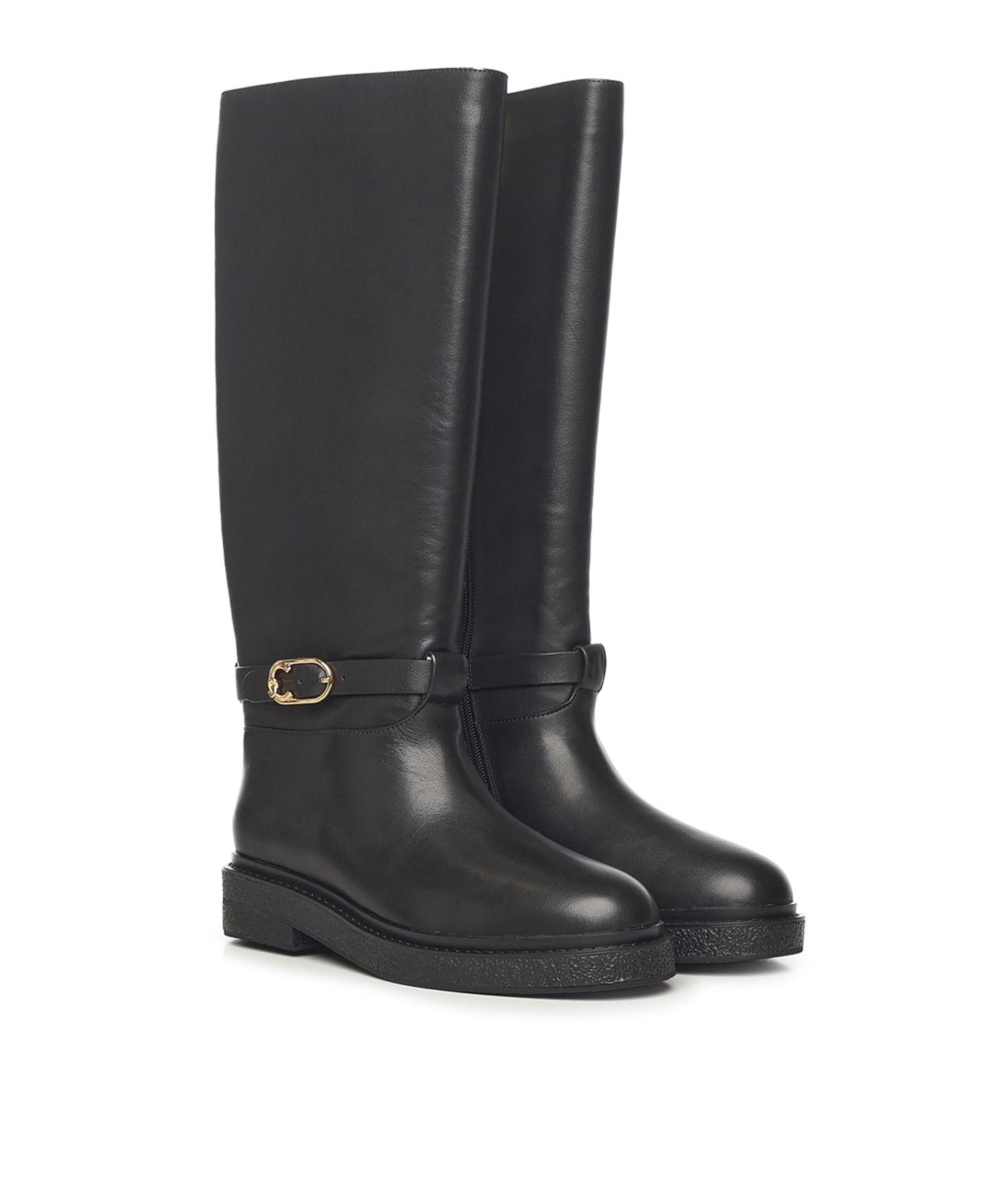 Stivali C-Saddle in pelle E4T7A150101 001 COCCINELLE 