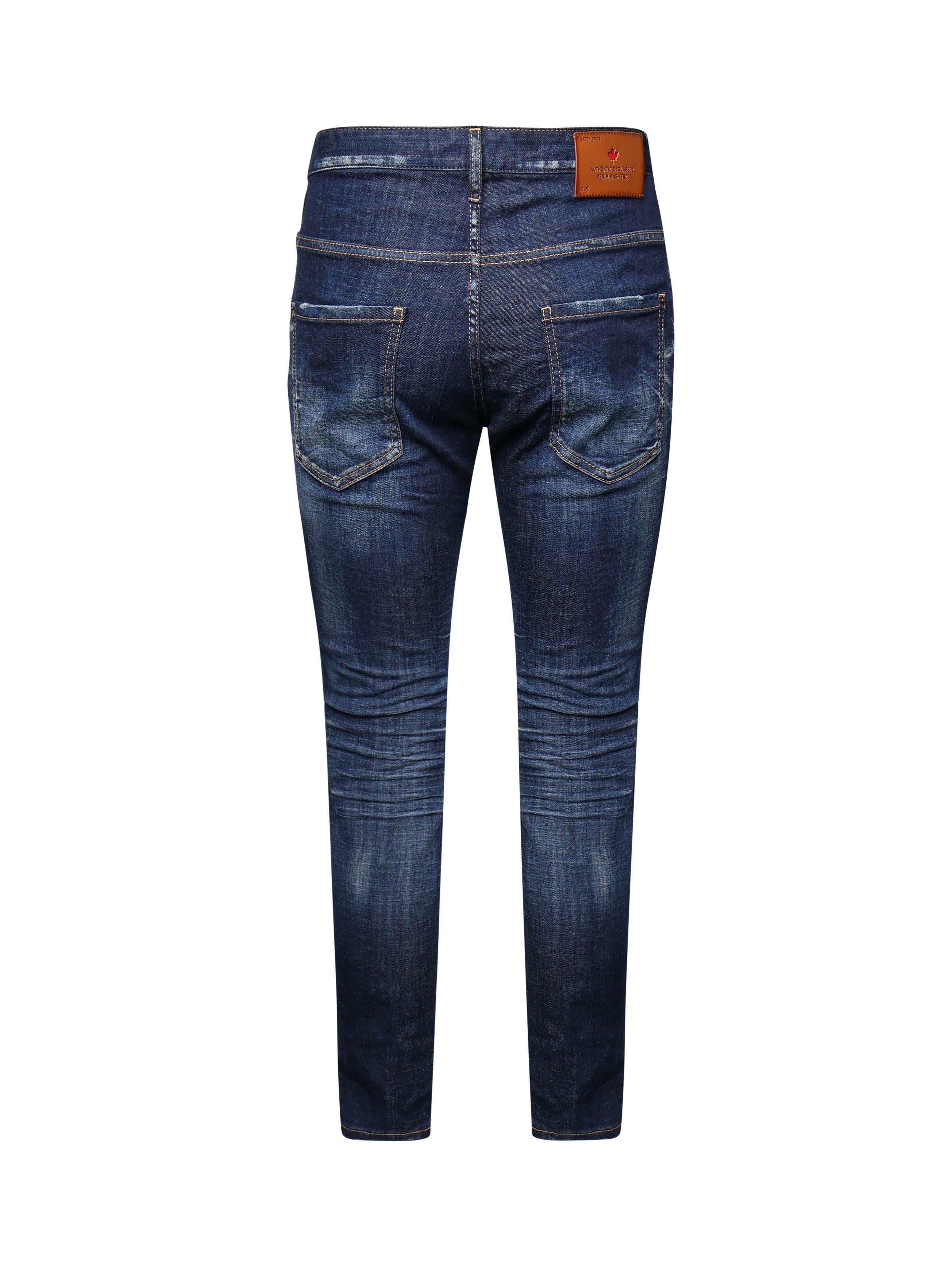 Jeans Skater in denim di cotone S74LB1316 S30342470 DSQUARED2 