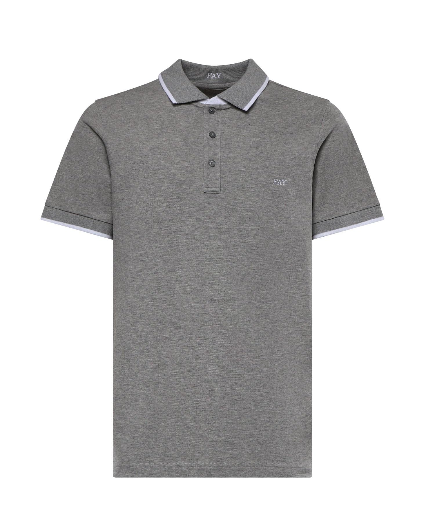Polo in piquet stretch NPMB252140STDW B201 FAY 