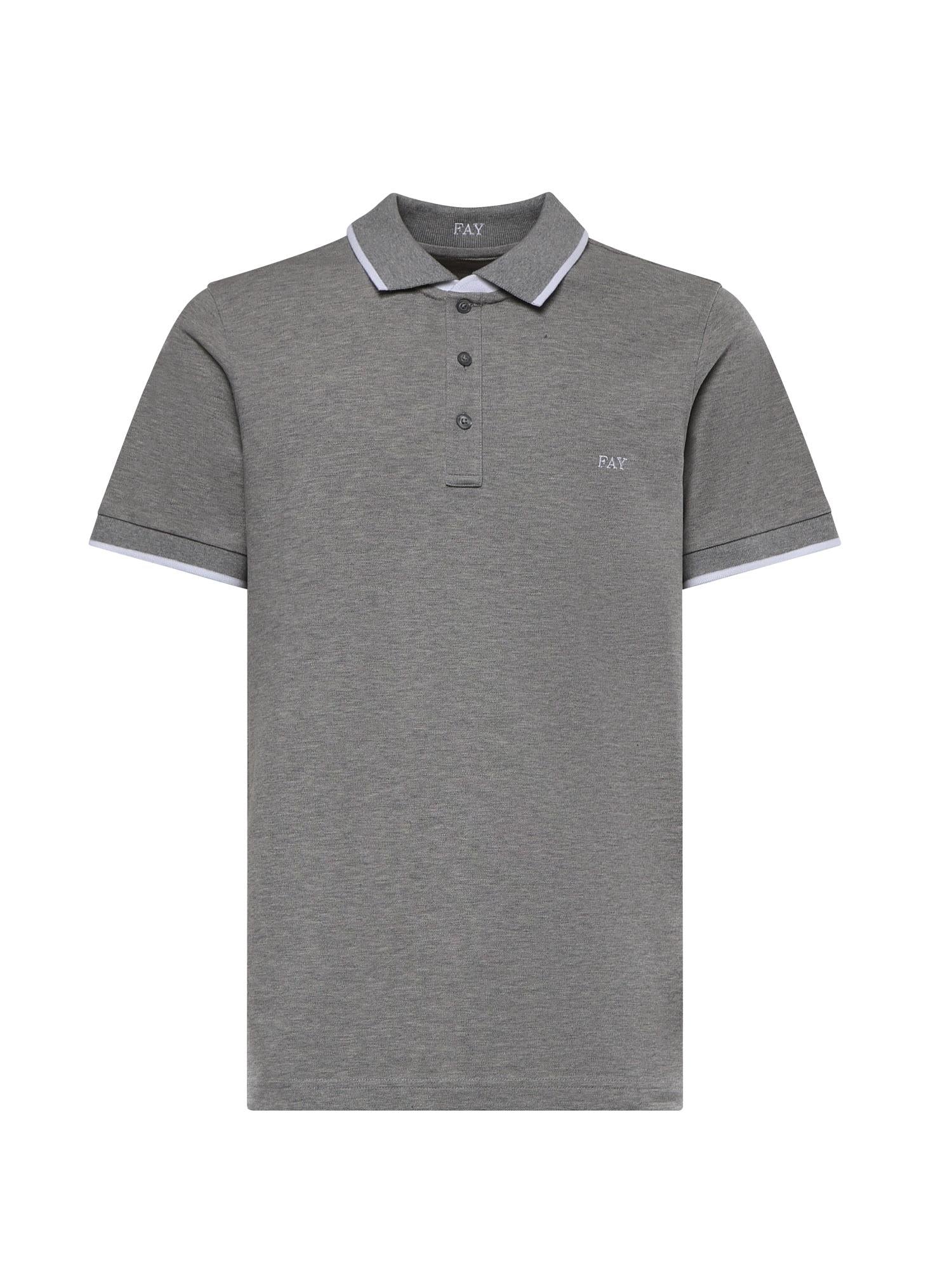 Polo in piquet stretch NPMB252140STDW B201 FAY 