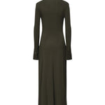 Abito maxi con ruche in jersey AA9R2740J050B 643 ALAIA 