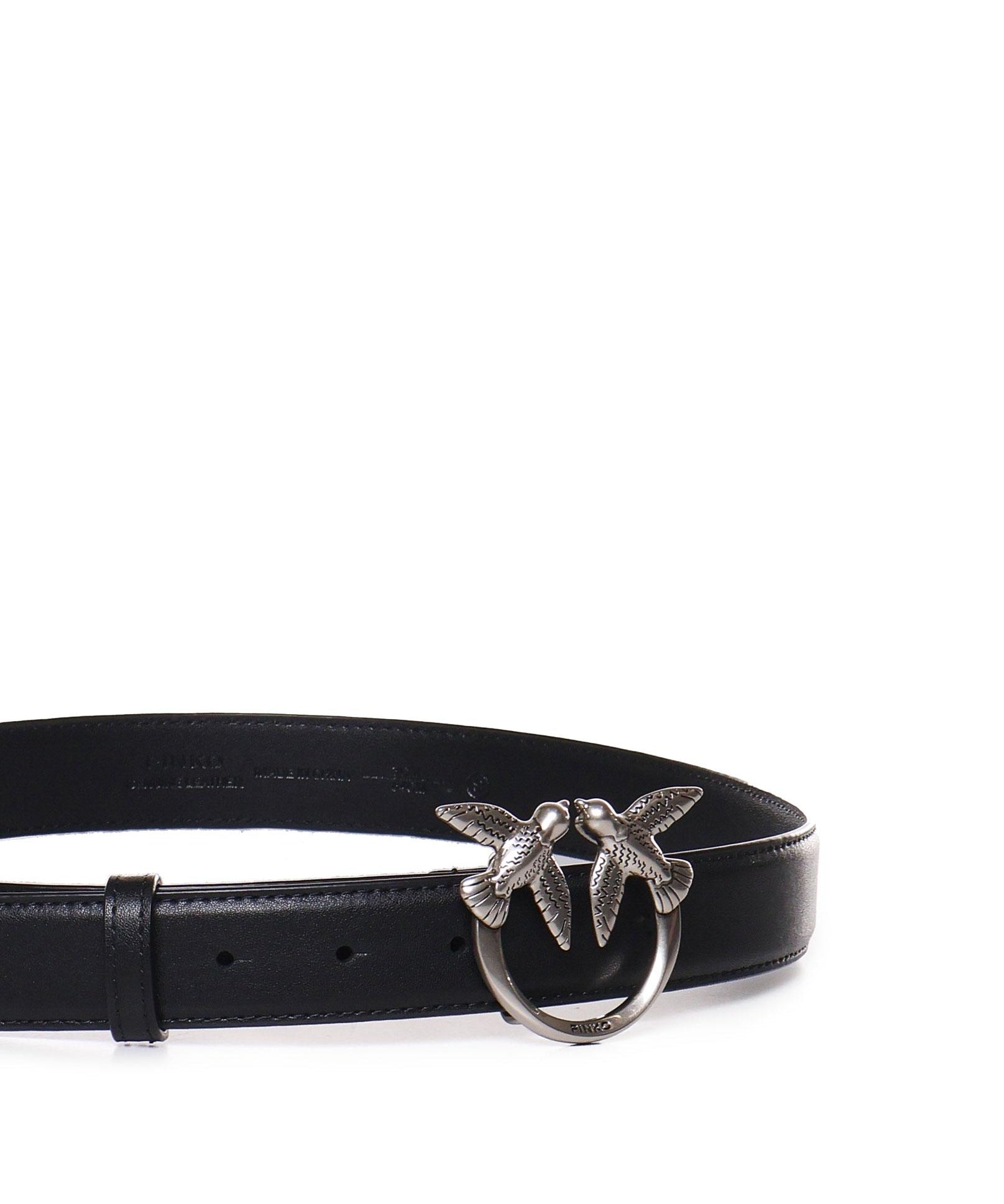 Cintura Love Birds in pelle 3cm 100125 A0F1Z99O PINKO 
