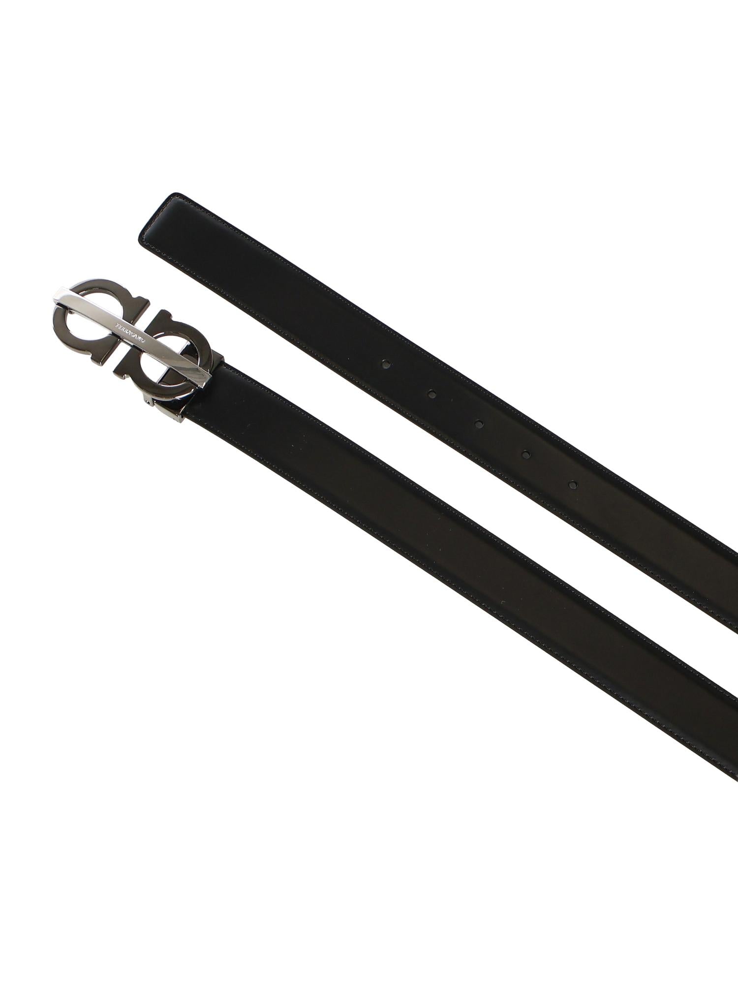 Cintura Gancini in pelle 670632 788411001 FERRAGAMO 