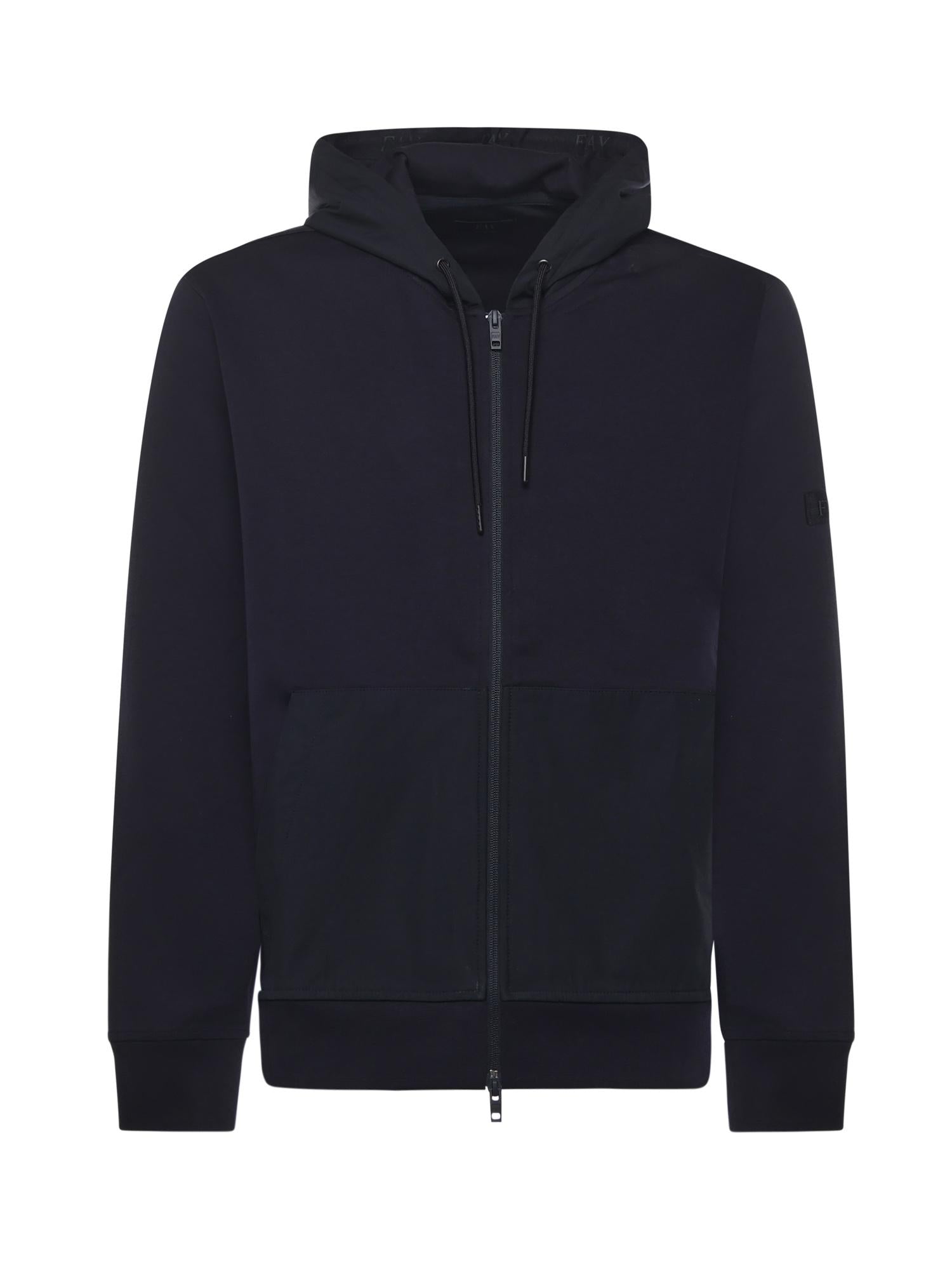 Felpa in cotone con zip NJMB5501460WZG U806 FAY 