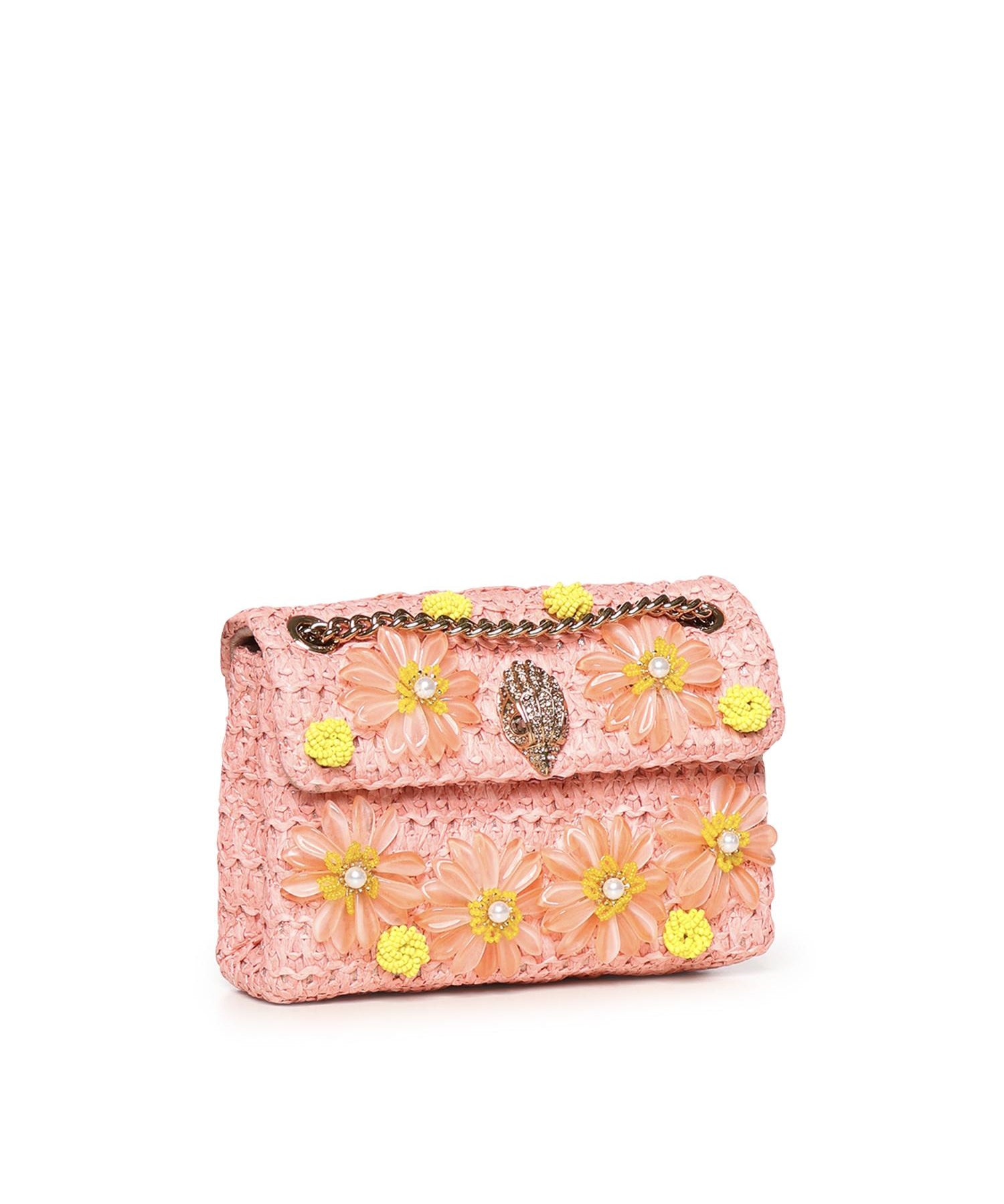 Mini bag Kensington in rafia 5576896999 PEACH KURT GEIGER 