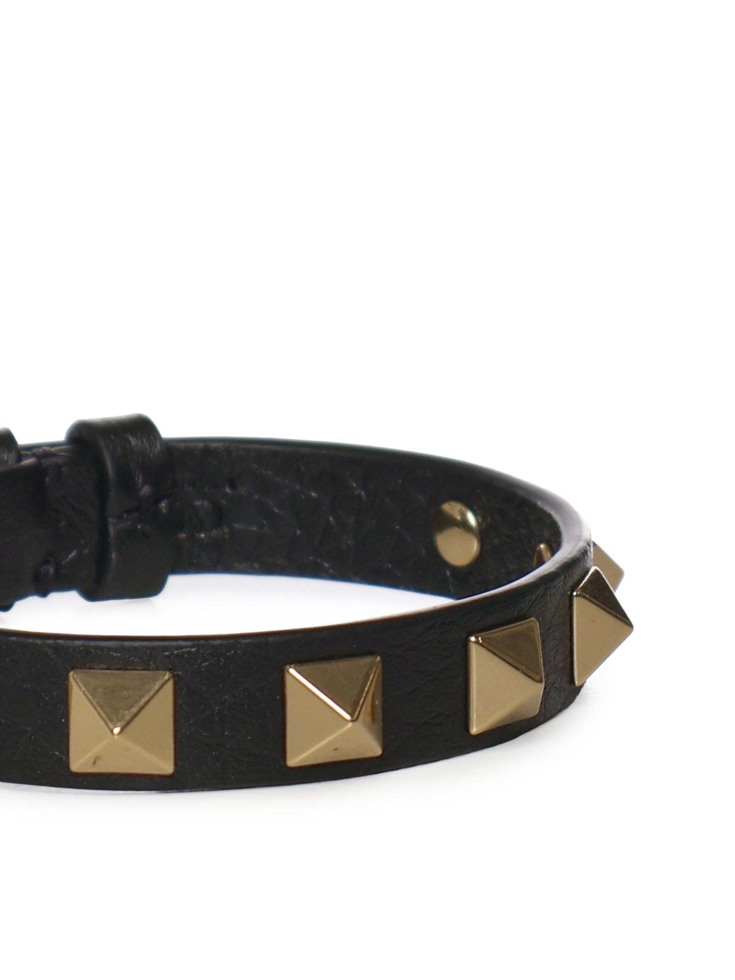 Bracciale Rockstud in pelle e borchie 8Y2J0X53 HAU0NO VALENTINO GARAVANI 