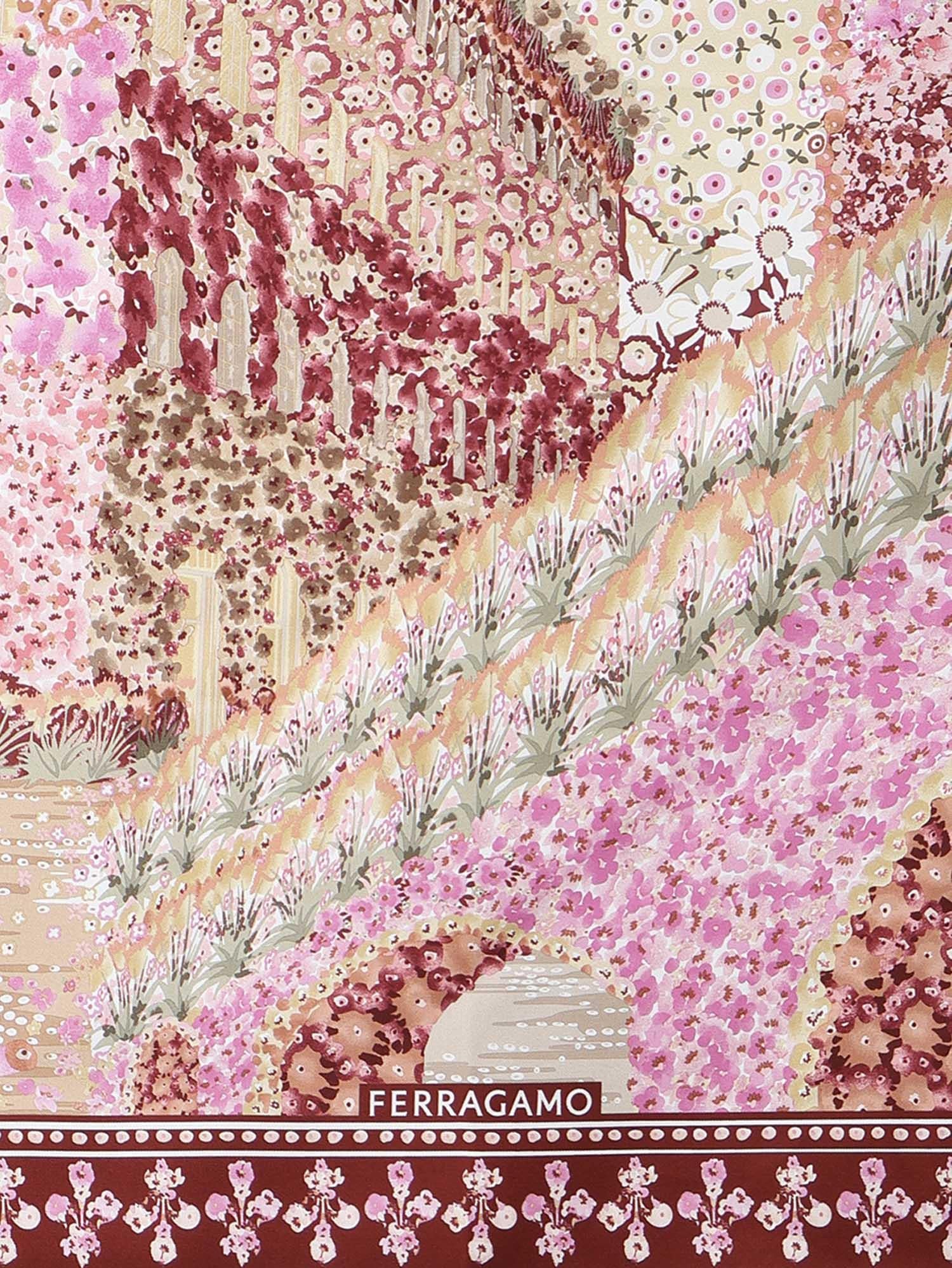 Foulard in seta con stampa 310220 789938002 FERRAGAMO 