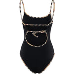 Costume da bagno con finiture Check 8118807 A1189 BURBERRY 