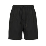 Shorts in misto lino e cotone BYRD -NERO GIULIANO GALIANO 
