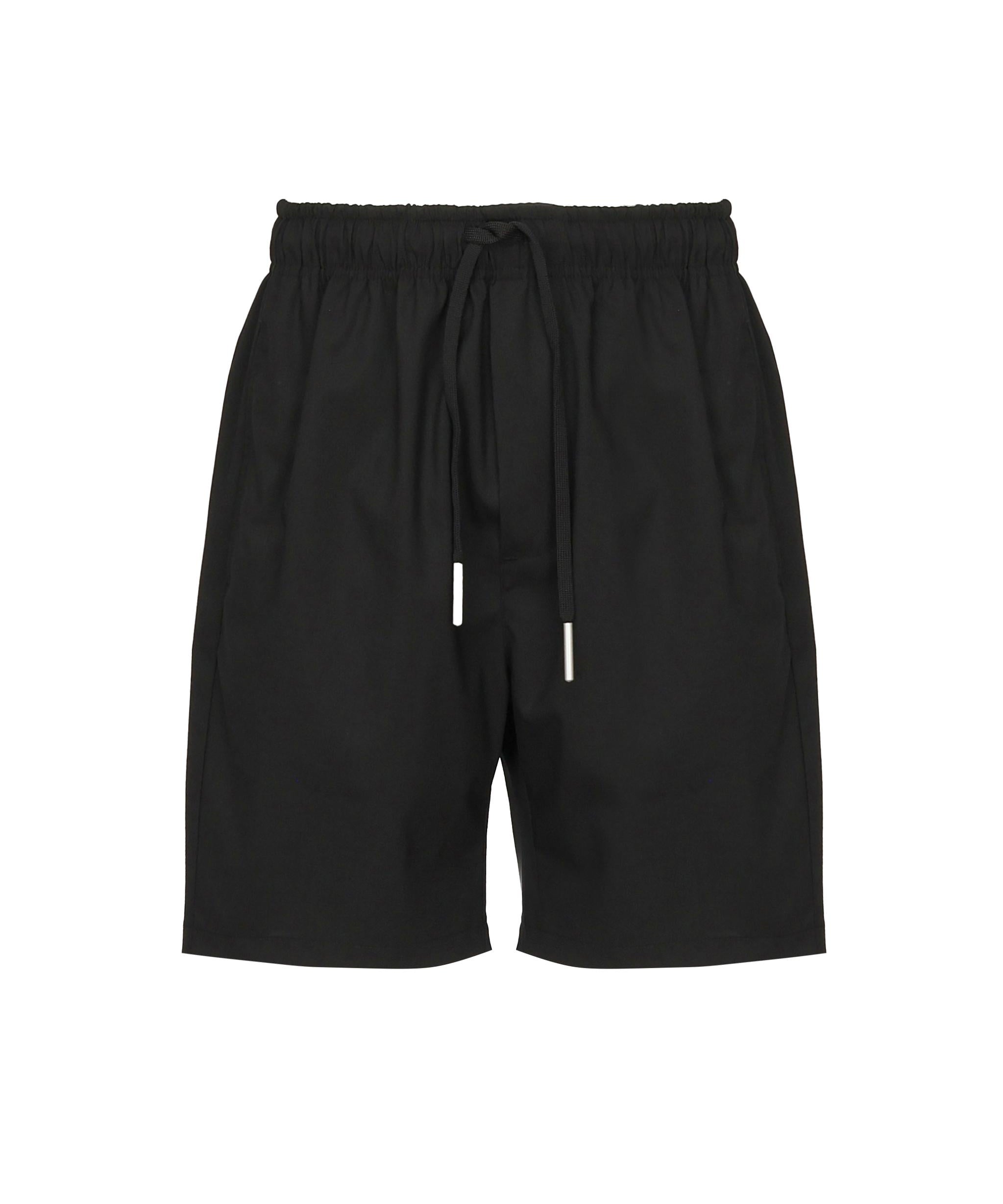 Shorts in misto lino e cotone BYRD -NERO GIULIANO GALIANO 