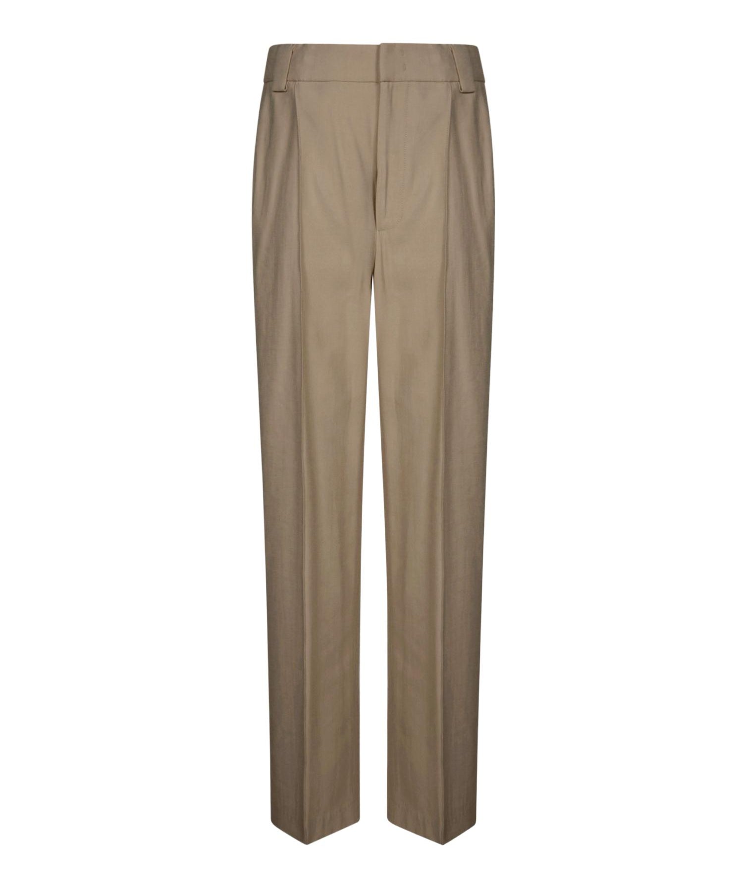 Pantaloni Abby in gabardina di viscosa DP883 IF0049DXXX010 DONDUP 