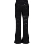 Pantalone svasato con anello AUS4PANTI -BLACK ALBERTO AUDENINO 
