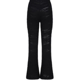 Pantalone svasato con anello AUS4PANTI -BLACK ALBERTO AUDENINO 