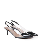 Slingback Le Cœur in pelle di agnello verniciata AA3E057CK150 999 ALAIA 