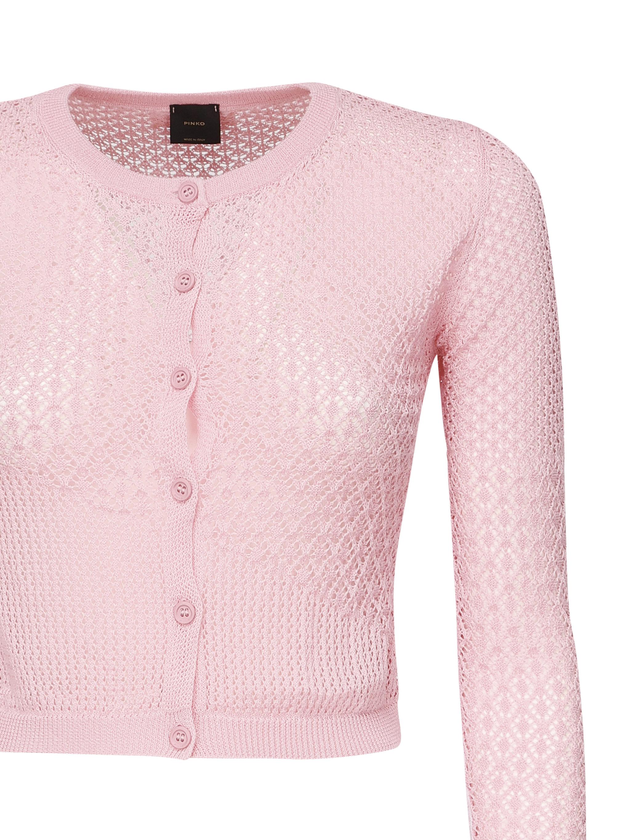 Cardigan Baitou punzonato 104640 A2EBP31 PINKO 