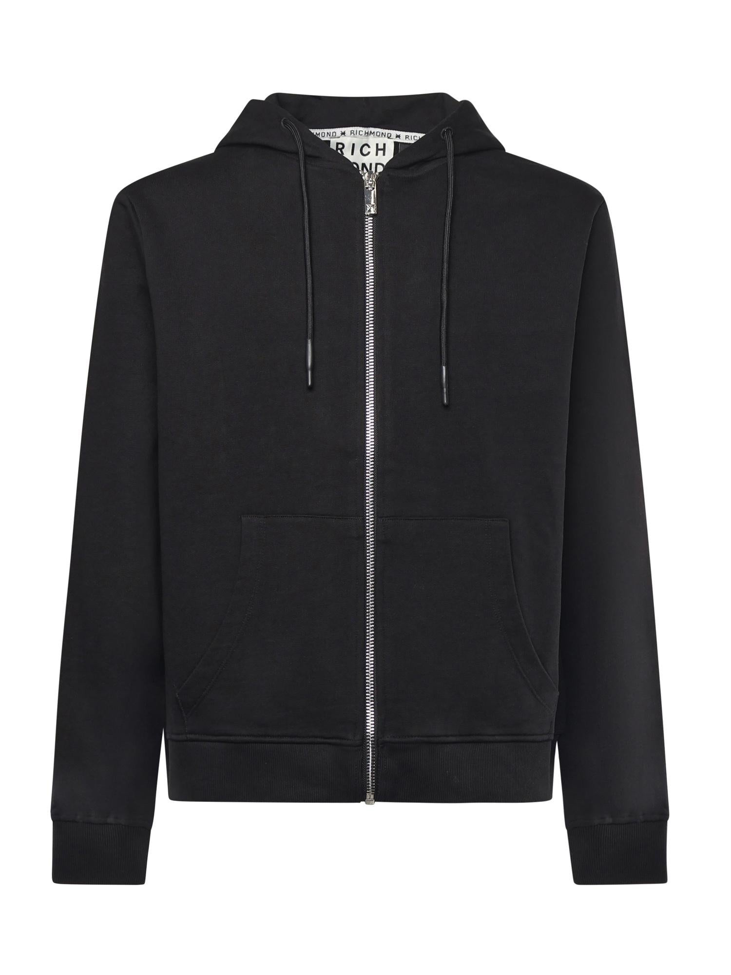 Felpa con zip e logo UMA25004FE ALLOY RICHMOND X 