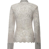 Camicia floreale in rete<BR/> 115704 039 ROTATE 