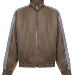 Giacca 'La Trackjacket Chevron' in lana IJT214WV009 BN Drôle de Monsieur 