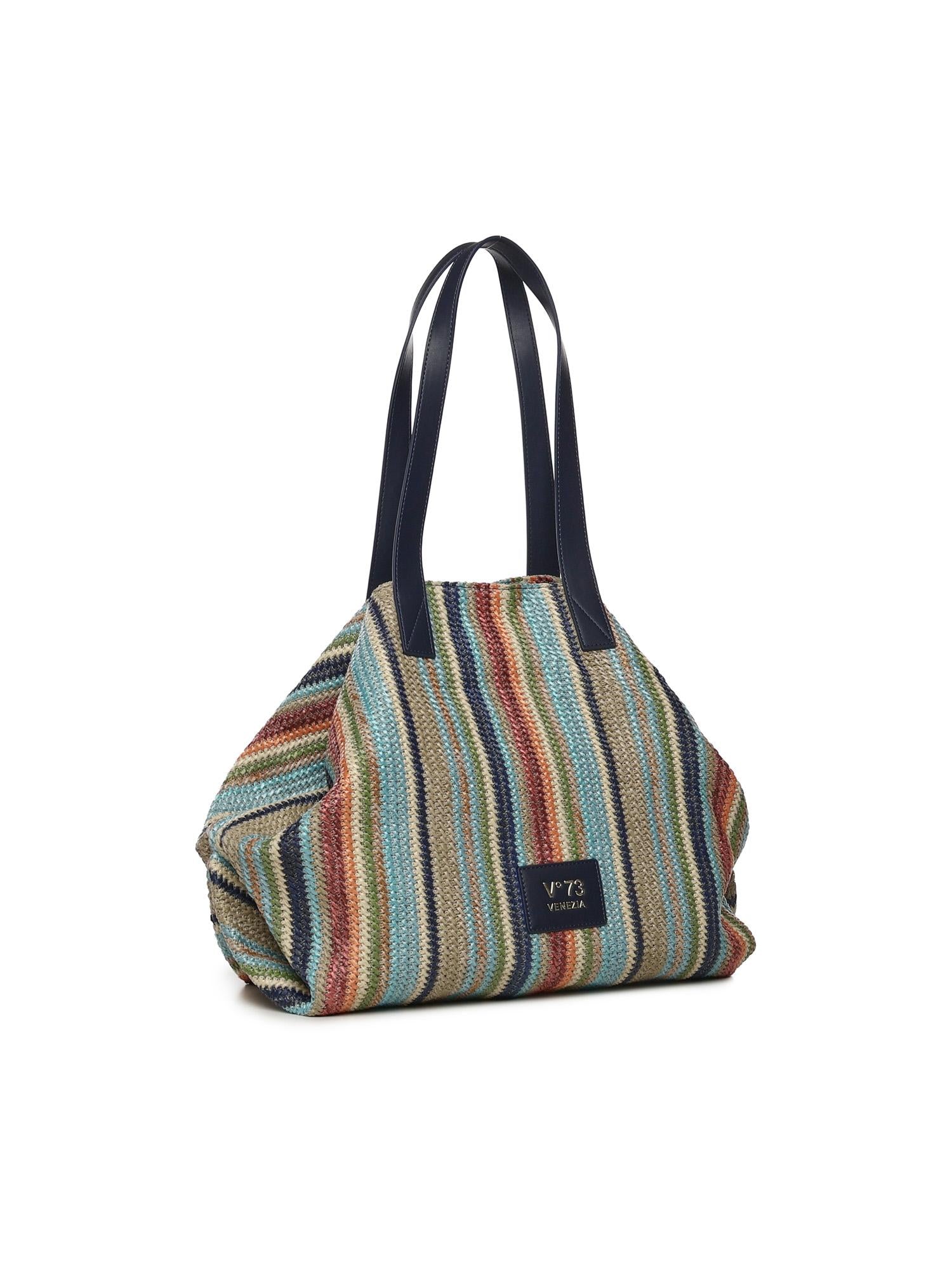 Borsa a spalla con logo 73BS9N701P KARINABLU/MULTICOLOR V° 73 