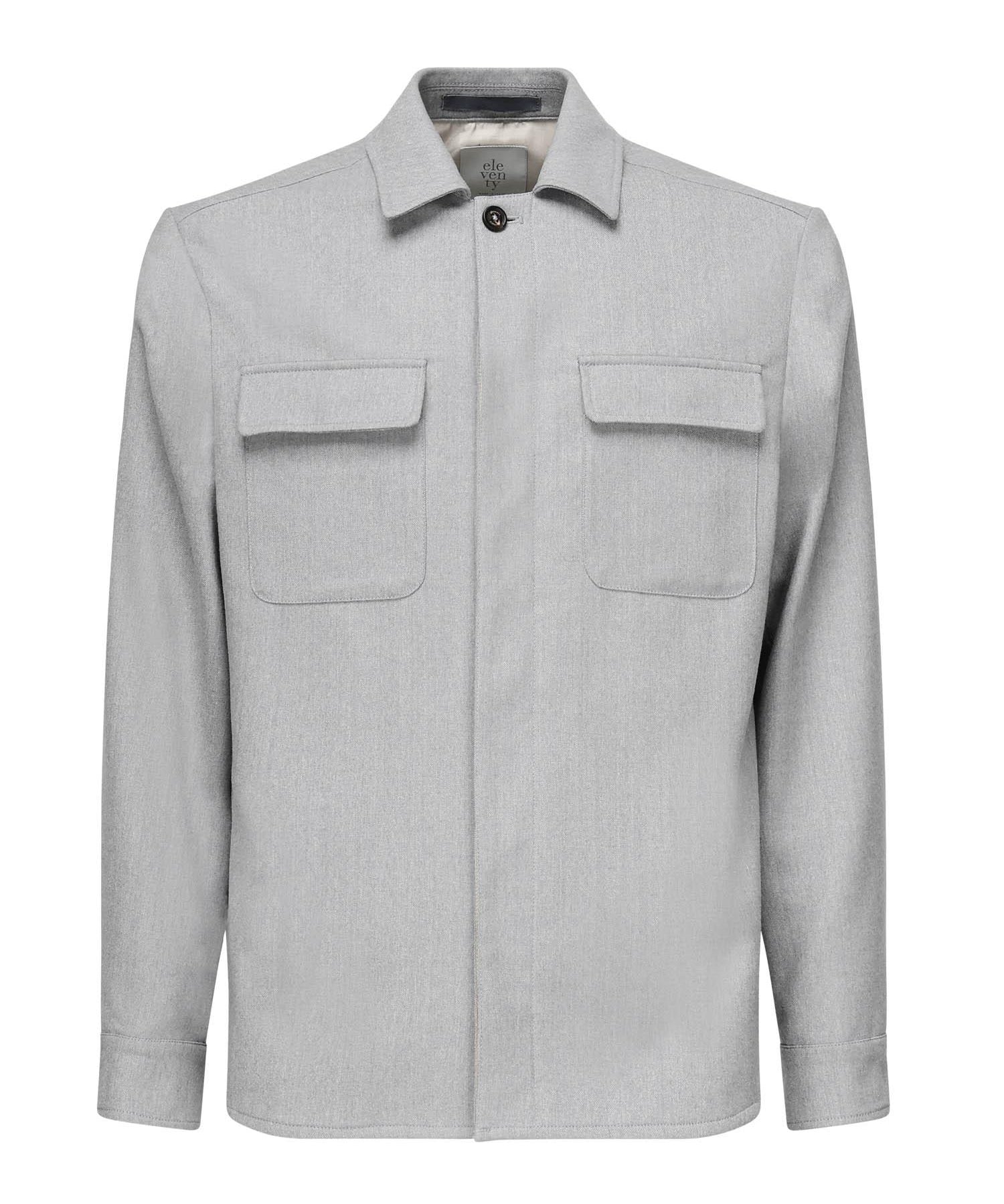 Overshirt in misto lana L70GIAJ17TES0L065 08 ELEVENTY 
