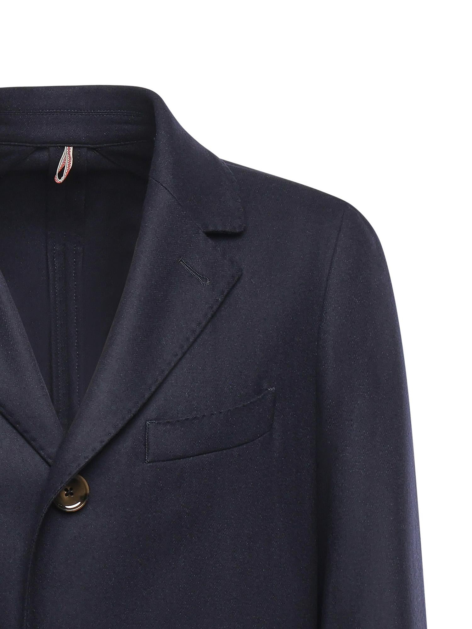 Cappotto monopetto in misto lana E2718B 79B SANTANIELLO 