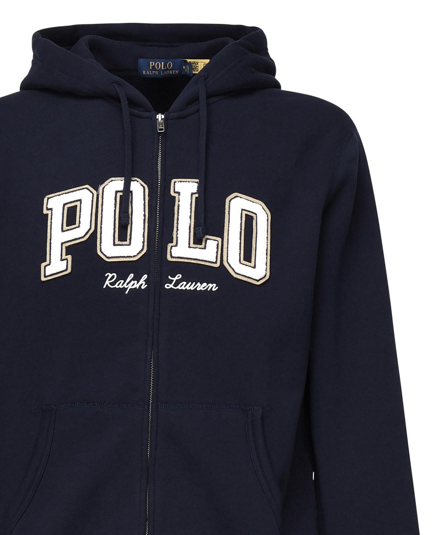 Felpa con zip e logo 710981151 002 POLO RALPH LAUREN 