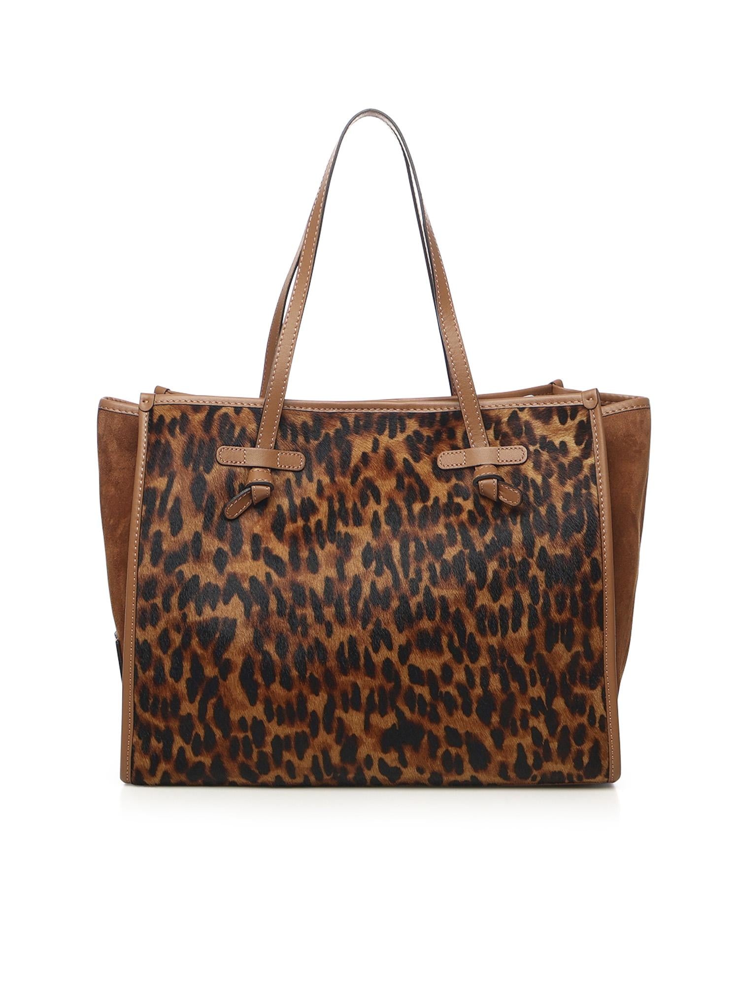 Borsa shopping Marcella in pelle con stampa BS12120 064 GIANNI CHIARINI 
