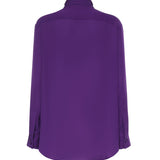 Camicia con sciarpa in georgette di seta 872329 TUN135210 BALENCIAGA 