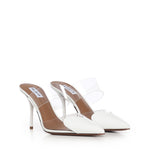 Mule Le Cœur in pelle verniciata AA3M053CK150 010 ALAIA 