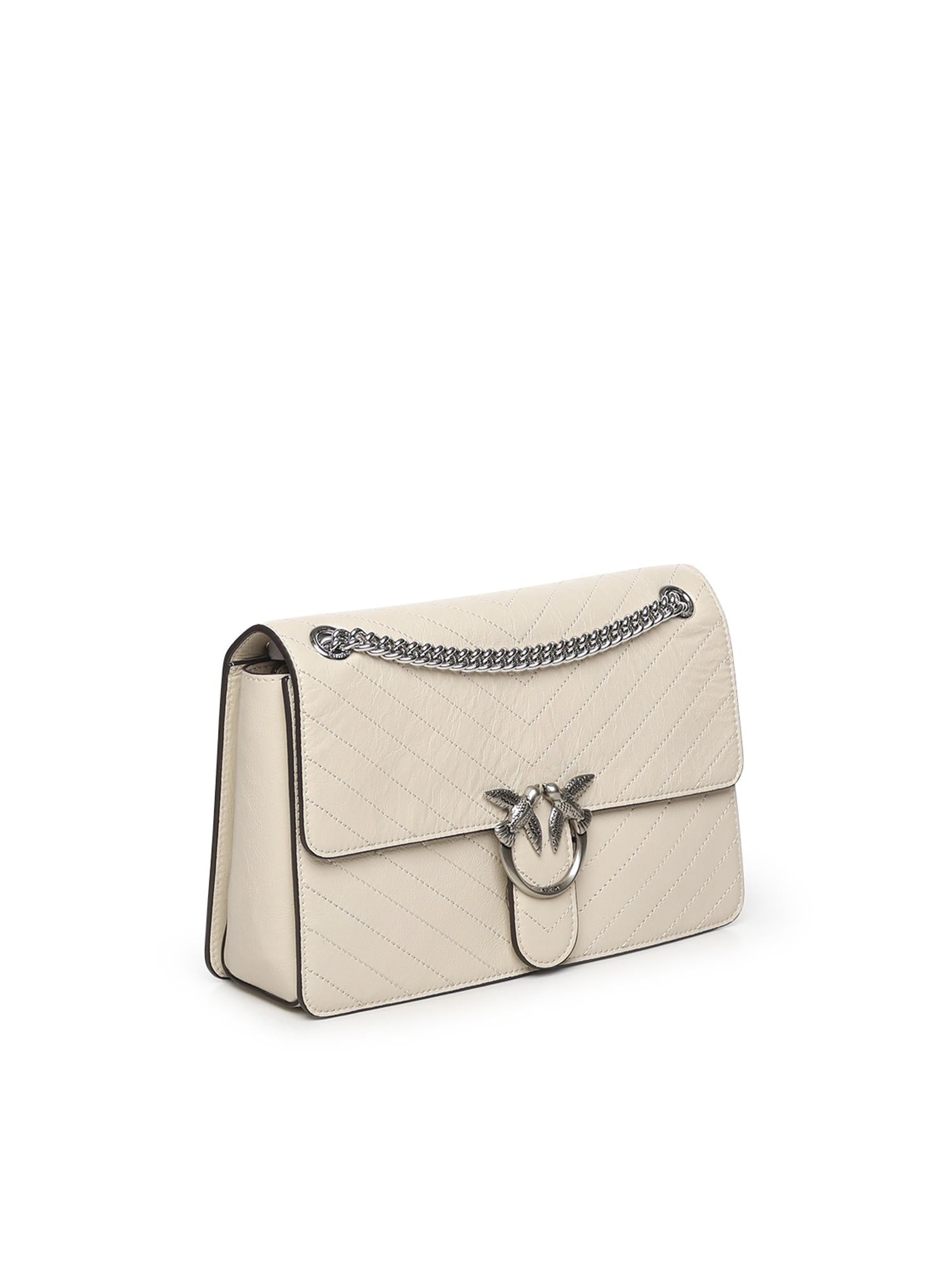 Borsa Love Bag One in pelle chevron 106174 A2JCZ14E PINKO 